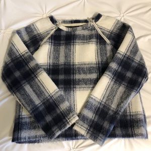 Abercrombie Navy & White Sweater